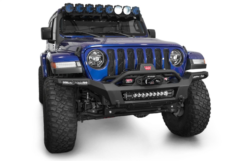 Jeep Gladiator JT Bumper - Rear - Addictive Desert Designs - Phantom Winch - Hammer Black - `18-`24